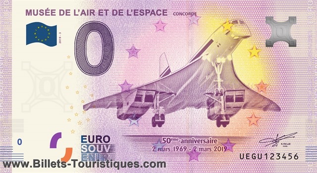 Billet Euro Souvenir TGV 325